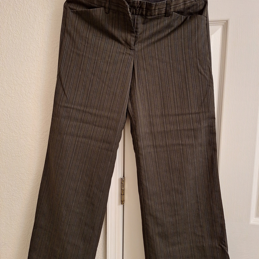 Express Design Studio Black Pinstripe Trousers